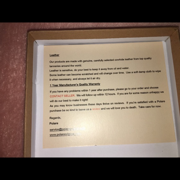 Leather Wallet - Picture 3 of 4